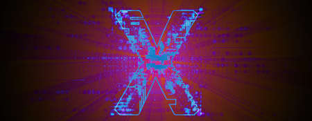 internet digital cyber security technology concept for business background. Lock on circuit boardのイラスト素材