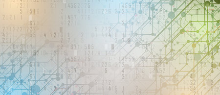 abstract structure circuit computer technology business background