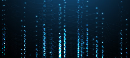 Quantum processing. Deep learning artificial intelligence. Future new technology  for business or...
