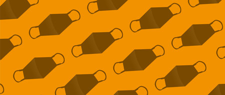 virus protection mask. Coronavirus background. Covid medical health risk concept. Vectorのイラスト素材