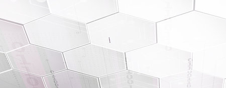 Abstract hexagon background. Technology poligonal design. Digital futuristic minimalism. Vector