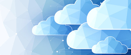 modern cloud technology. Integrated digital web concept background