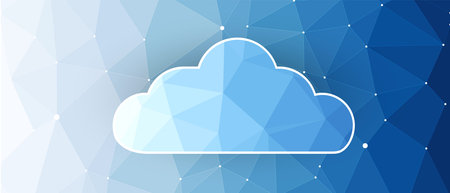 modern cloud technology. Integrated digital web concept background