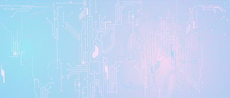 abstract futuristic circuit computer internet technology board business background