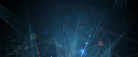 Technology innovation background, idea of global business solution