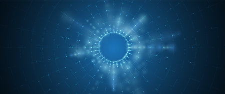 Technology innovation background, idea of global business solution