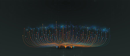 Abstract data background. Futuristic technology style. Elegant background for business tech...
