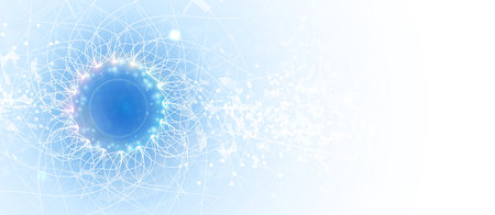 Technology innovation background, idea of global business solutionのイラスト素材