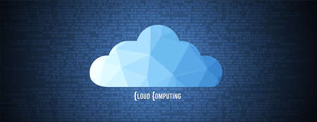 modern cloud technology. Integrated digital web concept backgroundのイラスト素材