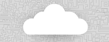 modern cloud technology. Integrated digital web concept background