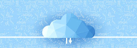 modern cloud technology. Integrated digital web concept backgroundのイラスト素材