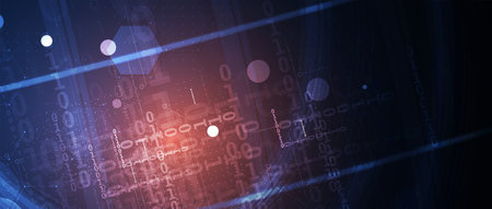 Technology innovation background, idea of global business solution