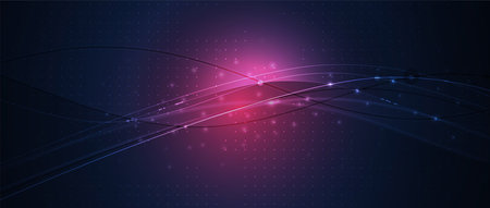 Technology innovation background, idea of global business solutionのイラスト素材