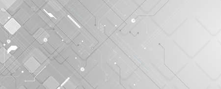 Abstract circuit board futuristic technology processing business backgroundのイラスト素材