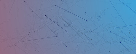 Neural network concept. Connected cells with links. High technology process. Abstract futuristic...