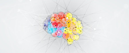 Quantum processing. Deep learning artificial intelligence. Future new technology  for business or...