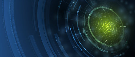 Technology innovation background, idea of global business solution