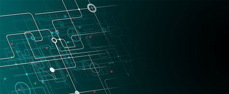 Technology innovation background, idea of global business solution