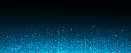 Quantum processing. Deep learning artificial intelligence. Future new technology  for business or science presentation. Vector backgroundのイラスト素材