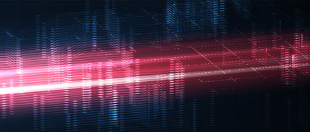 Conceptual technology illustration of artificial intelligence. Abstract futuristic background