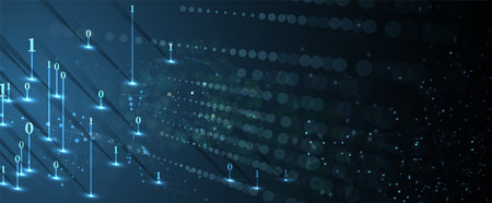 Technology innovation background, idea of global business solutionのイラスト素材