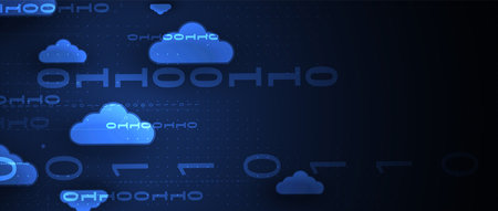 modern cloud technology. Integrated digital web concept background