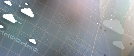 modern cloud technology. Integrated digital web concept background