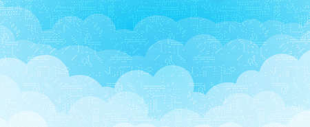 modern cloud technology. Integrated digital web concept backgroundのイラスト素材