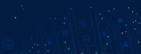 Abstract Artificial intelligence. Technology web background. Virtual concept