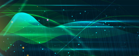 Technology innovation background, idea of global business solution