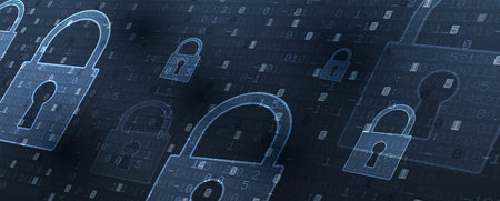 internet digital cyber security technology concept for business background.
