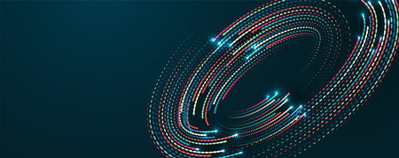 Technology innovation background, idea of global business solutionのイラスト素材