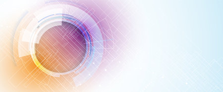 abstract structure circuit computer technology business backgroundのイラスト素材