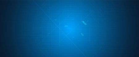Quantum processing. Deep learning artificial intelligence. Future new technology  for business or science presentation. Vector backgroundのイラスト素材