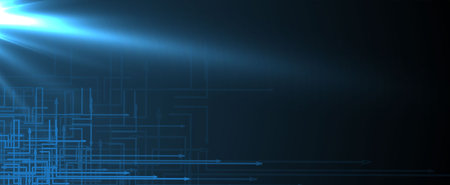 abstract structure circuit computer technology business backgroundのイラスト素材