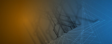 Abstract Artificial intelligence. Cloud computing. Machine learning. Technology web background....