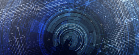 abstract futuristic fade computer technology business background