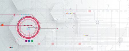 abstract futuristic fade computer technology business backgroundのイラスト素材