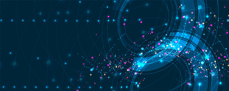 modern cloud technology. Integrated digital web concept backgroundのイラスト素材