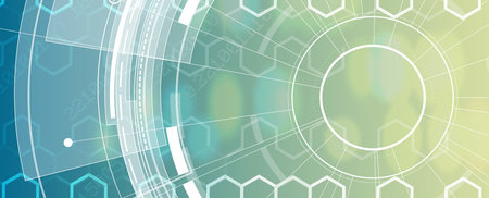 Geometric hexagon abstract background with simple polygonal elements. Medical, business, technology...