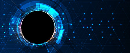 Geometric hexagon abstract background with simple polygonal elements. Medical, business, technology or science design.のイラスト素材