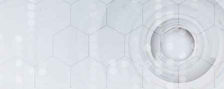 Geometric hexagon abstract background with simple polygonal elements. Medical, business, technology...