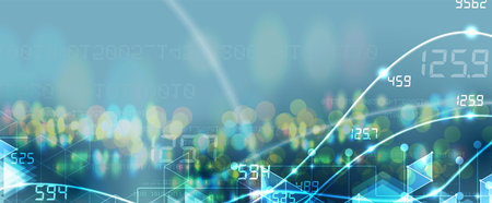 Technology abstract futuristic science background for internet business. Big data concept.