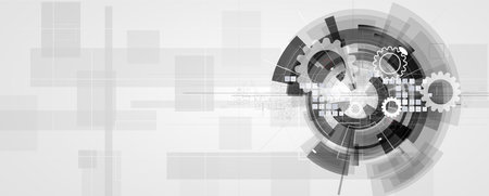 Technology abstract futuristic science background for internet business. Big data concept.のイラスト素材