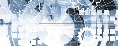 Technology abstract futuristic science background for internet business. Big data concept.