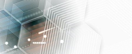 Technology abstract futuristic science background for internet business. Big data concept.のイラスト素材