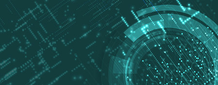 Technology abstract futuristic science background for internet business. Big data concept.