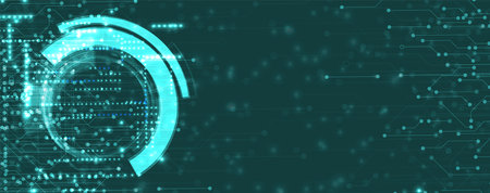 Technology abstract futuristic science background for internet business. Big data concept.