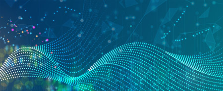 Technology abstract futuristic science background for internet business. Big data concept.