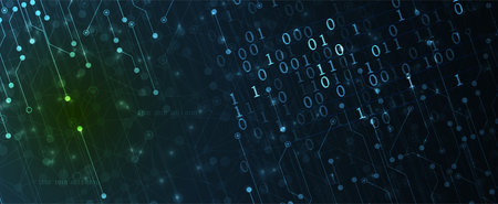 Technology abstract futuristic science background for internet business. Big data concept.